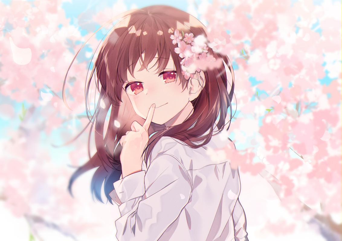 樱花漫舞,窈窕淑女!看看二次元的樱花和妹子哪个更得你心?