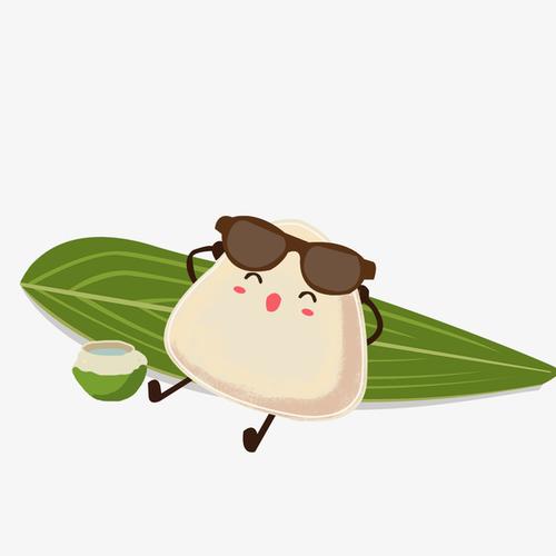 端午节,粽子,绿色,手绘卡通,卡通绿色粽子,粽子娃娃,棕子拉小提琴,棕