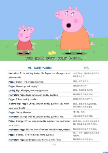 从众多动画片里反复比较, 最终选择了《小猪佩奇》来给孩子进行英语