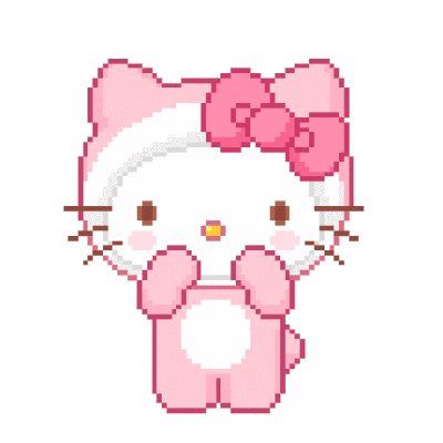kawaii gif 动图 表情 粉色系 hellokitty 凯蒂猫