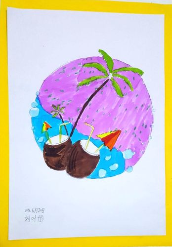 大冷暖色对比,小同类色协调,美美哒!