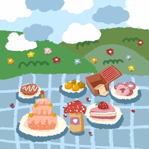 天气好好可以去野餐呀