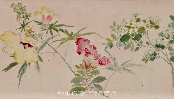 14835亿元周之冕花卉之最百花图卷刚刚成交