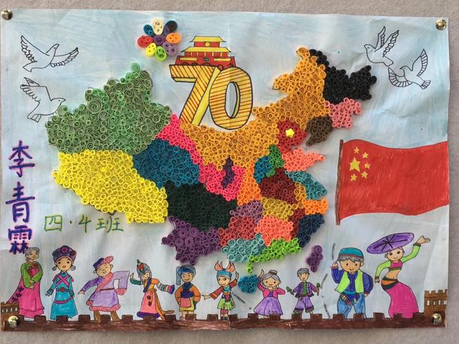 创意手绘地图-送给祖国妈妈的生日礼物