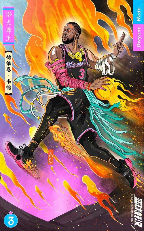 插画家将篮球明星变成《水浒》里的好汉,詹姆斯成一代