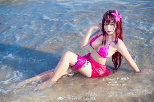 【cos正片】fgo斯卡哈泳装cos 性感魅力水着 cn夏鸽鸽