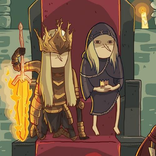 插画师"steftastan"《黑暗之魂3》—火祭场 主题画作!