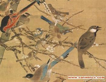 林容生工笔重彩画现代工笔重彩画; 梅影禅心论画家--走近杨绪伟先生