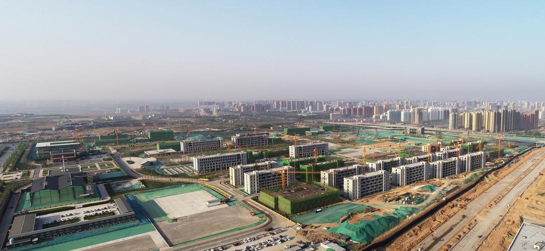 山西职教港项目44个单体建筑封顶