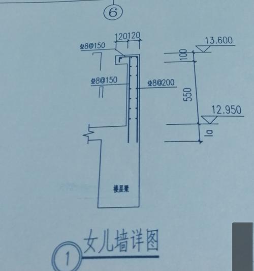 图中所示女儿墙,在广联达钢筋算量时如何定义