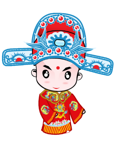 卡通男新郎图片