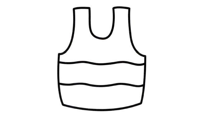 衣服背心物品简笔画
