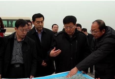 1月6日下午,朔城区委书记郭连厚,区委副书记,区长刘彪就七里河综合