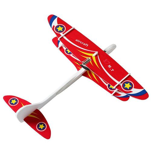 电动泡沫飞机充电手抛滑翔机模型遥控泡沫电动飞机儿童玩具带灯电动