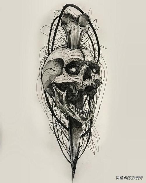 骷髅纹身手稿推荐