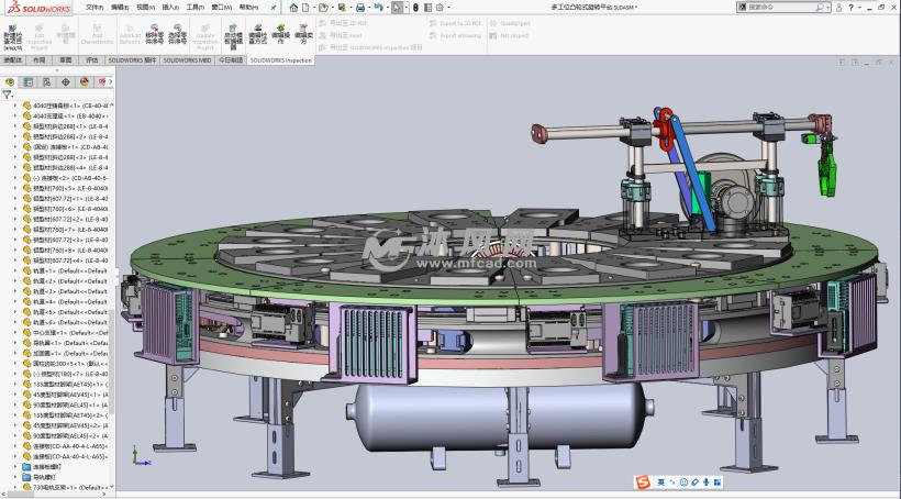 多工位凸轮机械手旋转装配平台