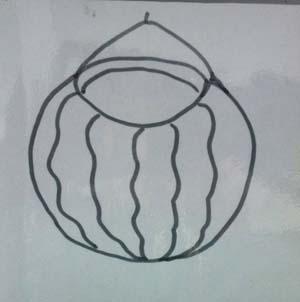 画西瓜灯怎么画