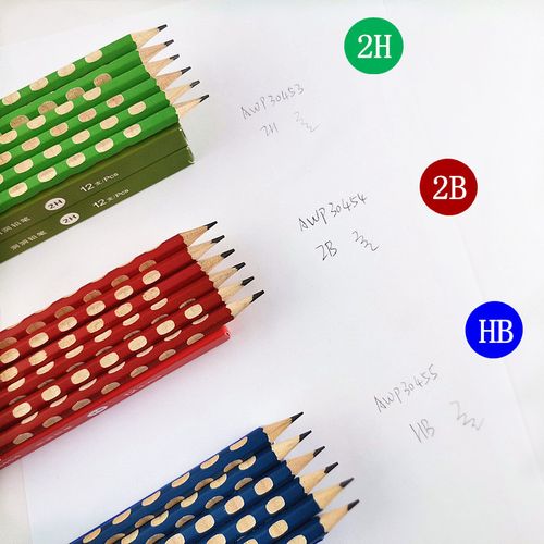 铅笔晨光洞洞hb小学生2h六角木质铅笔