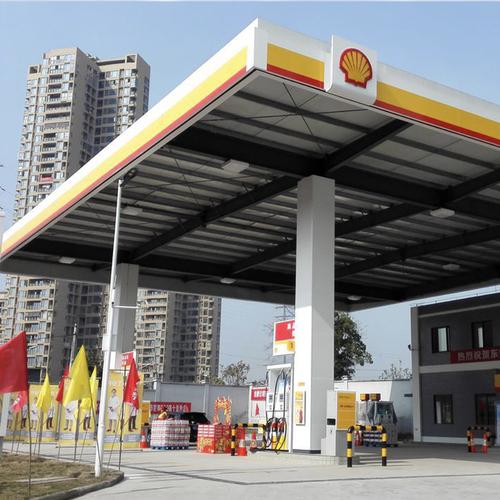 加油站顶棚加油站螺栓球网架轻钢结构罩棚整套设施可厂房