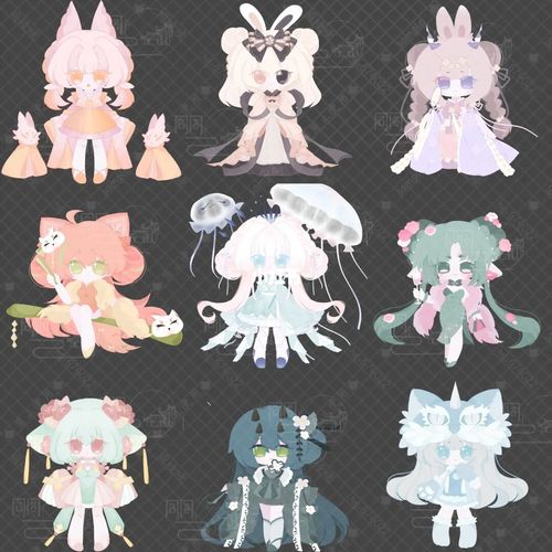 色块人设or服设 2_绘画_天涯海角_国风_简约风_熊猫_服设_兴趣爱好