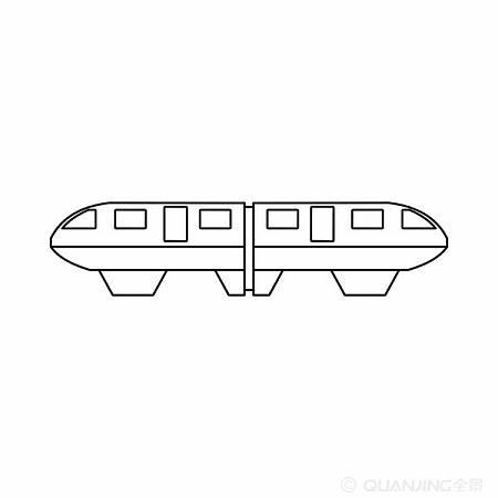 简笔画单轨列车