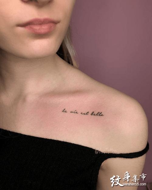 锁骨纹身系列图案