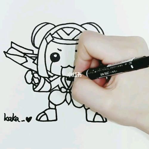 王者荣耀鲁班七号_王者荣耀_简笔画_简笔画教程_游戏