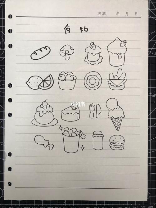 手帐素材 可爱小食物_手帐_素材_手帐素材_兴趣爱好