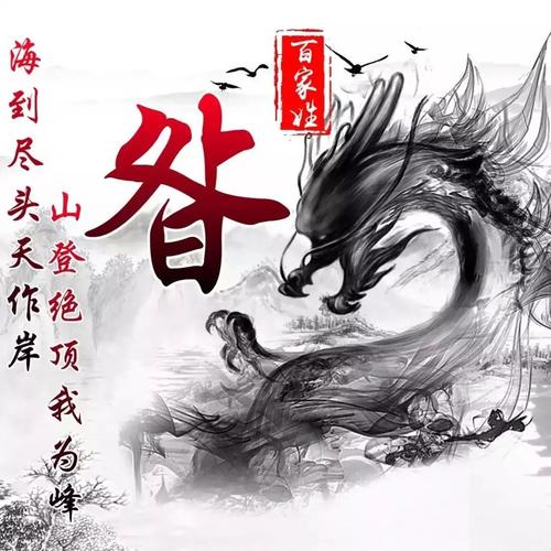 姓氏头像经典水墨风格高清版微信头像