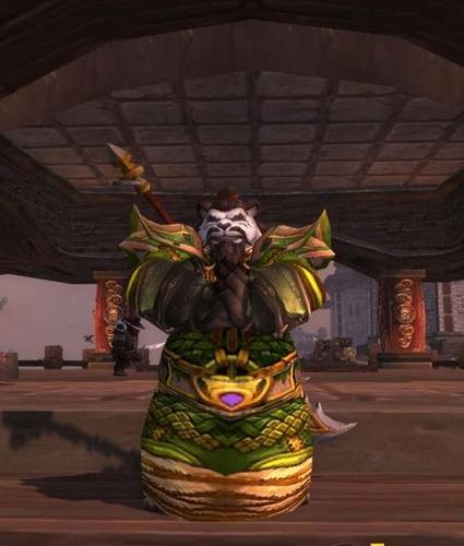 魔兽世界熊猫人武僧圆滚滚的体型幻化好难,大肚腩也可以很帅气
