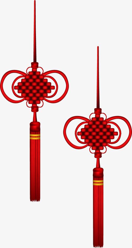 矢量手绘中国结