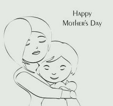 母亲节简笔画图片大全