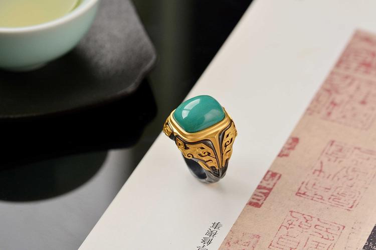 设计师作品|绿松石兽面戒指