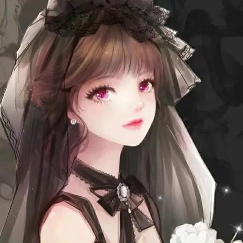 暗黑系列动漫女生头像:对你念念不忘的原因是你曾在我