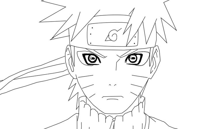 漩涡鸣人简笔画图片2