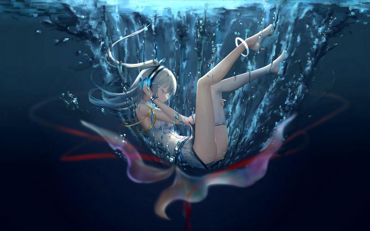 二次元唯美动人插画桌面壁纸-卡通动漫-壁纸下载-美桌网