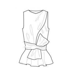 无袖上衣款式图