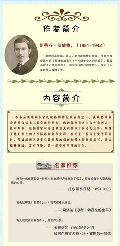lz【选3本减6元】三作家 茨威格传记代表作 八年级上初中生课外读物