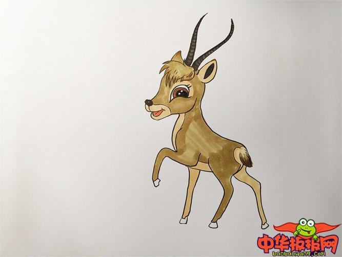 小藏羚羊怎么画简笔画藏羚羊的简笔画可爱