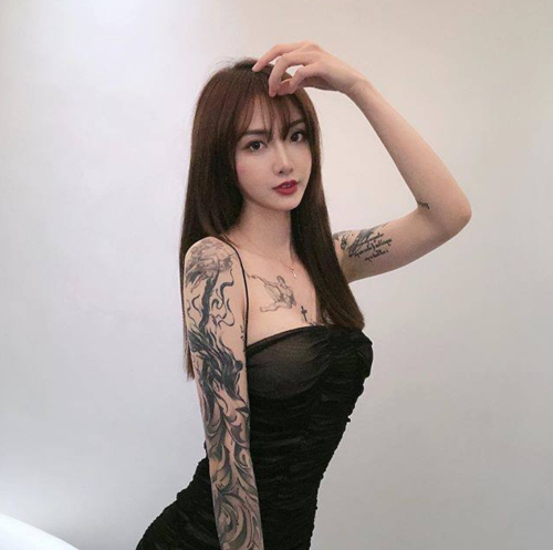 一套30张彼岸花纹身贴韩国女玫瑰持久遮瑕防水诱惑