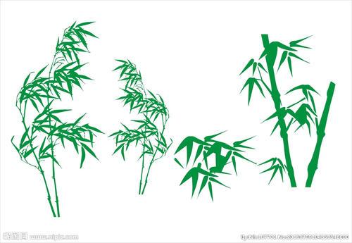 简笔画画竹子视频教免费素材矢量素材花纹边框花纹花边竹子手绘边框