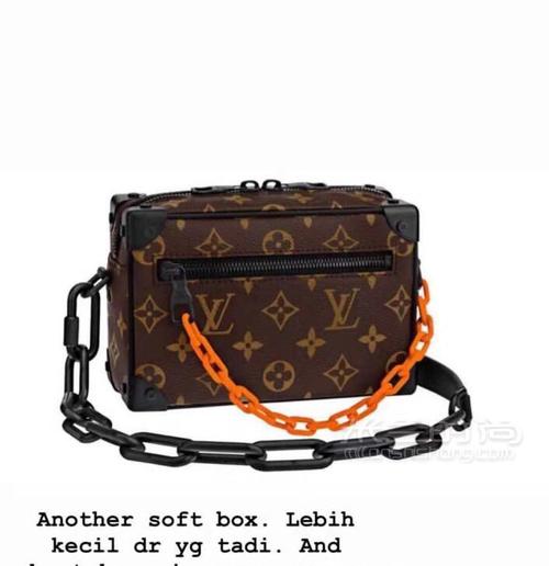 lv mini soft trunk virgil链条老花软盒子挎包m44480 男女款软盒子包