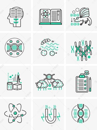 科技化学调理dna图形小图标