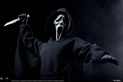 新品预定~ sideshow 100447 1/6 惊声尖叫 ghost face 鬼脸杀手