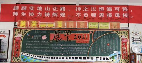 老竹民族学校2021年"辞旧迎新展望未来"黑板报作品展示