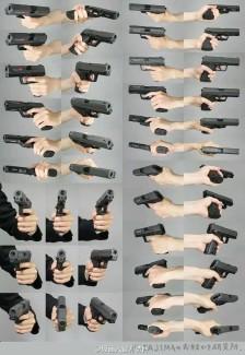 握枪姿势绘画教程