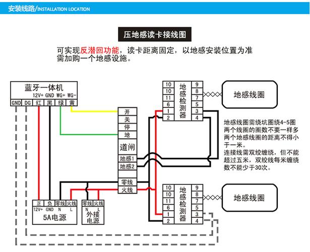 远距离脱机 蓝牙一体机 读卡器不停车蓝牙停车场道闸收费系统