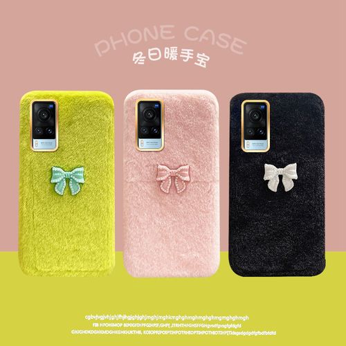 vivox60图片x60s,vivo x60外观图片 vox60全包防摔v2046a女款vivox60s珍珠蝴蝶结vivix毛绒软壳v2046a男潮