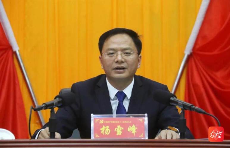 杨雪峰当选中共德江县委书记
