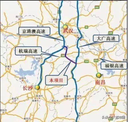 武汉至南昌又添高速通道或将形成武汉至南昌第二快速通道